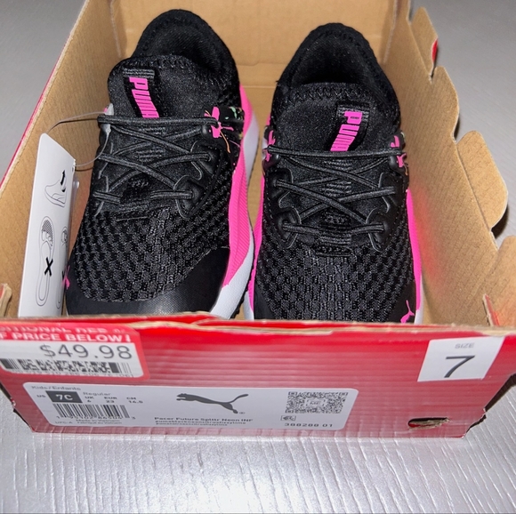 PUMA, 7C, BLACK/PINK - Picture 4 of 4